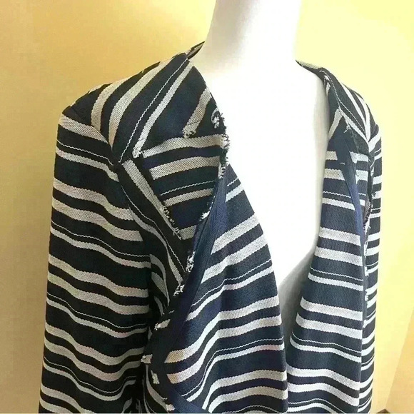Lane Bryant Black and White Striped Blazer - Picture 6 of 14